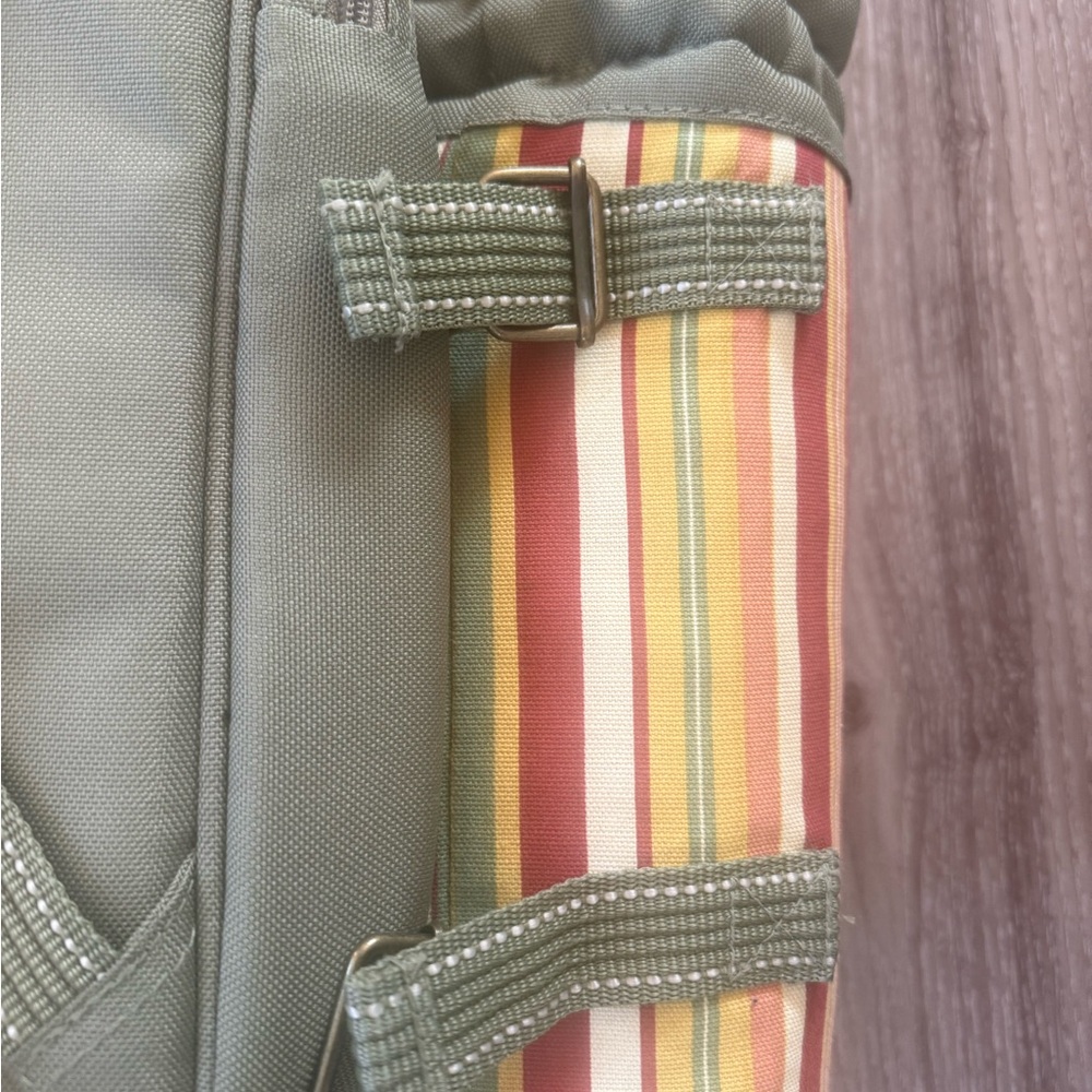 Striped Backpack With Bottle Holder - image 4